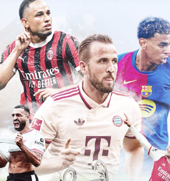 本赛季至今西甲共4名球员直接参与15+进球，姆巴佩、亚马尔在列